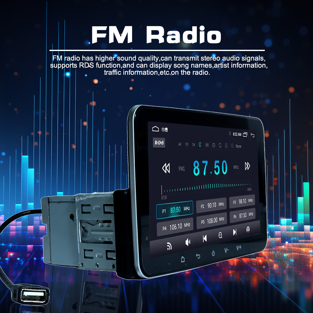 Car Stereo Wired Apple CarPlay Android Auto Single Din 7 Inch Touchscreen Bluetooth-Compatible, Benz