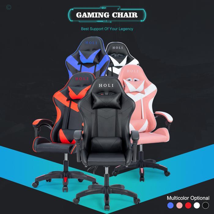 Kursi Gaming Chair Computer Bangku Gaming bantal getar