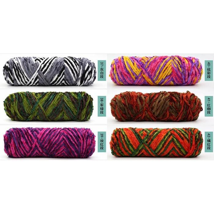 Benang rajut beludru sembur/ benang velvet sembur