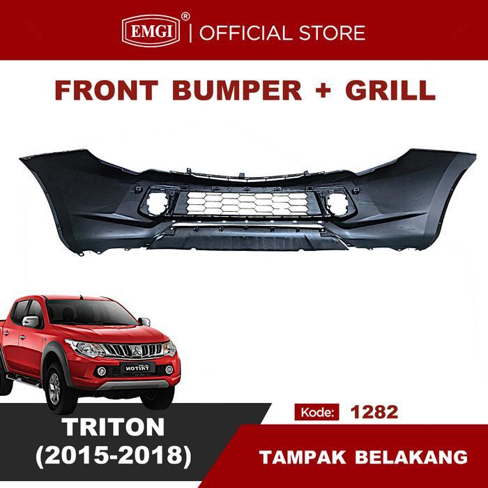 Menarik Emgi - Bumper Depan + Grill Bumper Triton 2015 2016 2017 2018 Terlaris