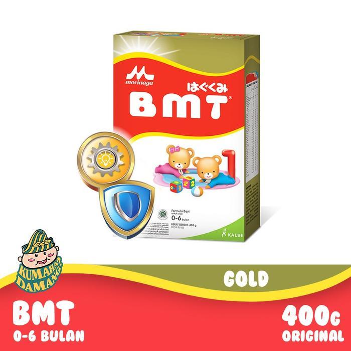 Susu Formula Morinaga BMT Reguler 400 Gram dengan Nutrisi GeniuPro untuk Bayi 0-6 Bulan - Bubuk