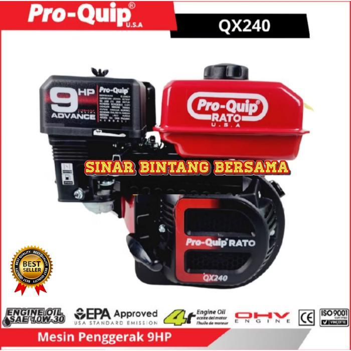 MESIN PENGGERAK PRO QUIP 9 HP QX-240 GASOLINE ENGINE BENSIN