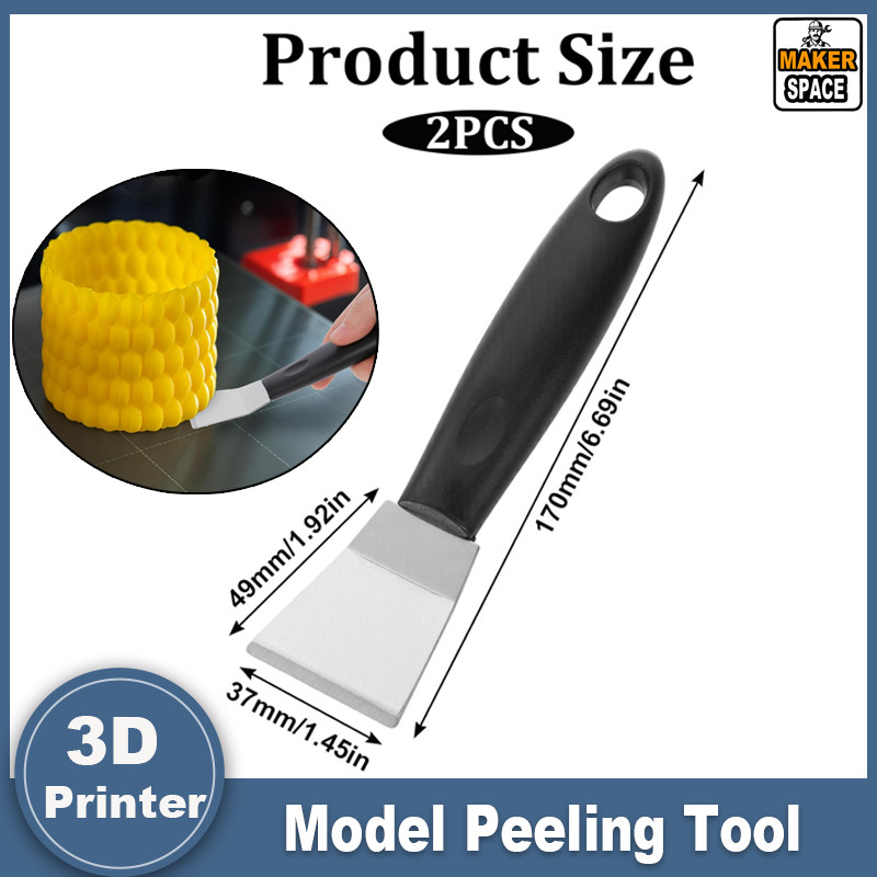 3D Printer Tool 3D Printer Scraper Tool Upgraded Polished Stainless Metal 3D Printer Spatula 3D