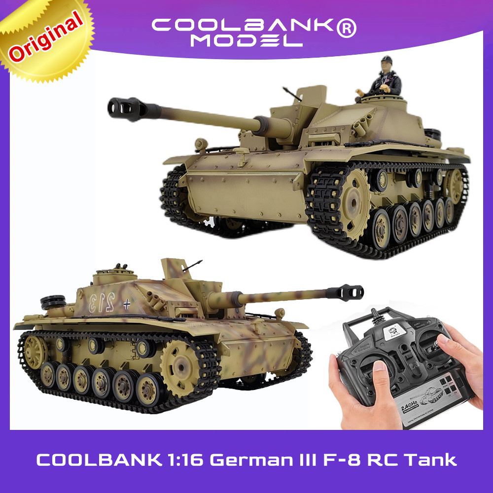 Coolbank Rc Tanks German Iii F-8 Army Tank Henglong 1: 16 2.4Ghz Battle El Remote Control Tank