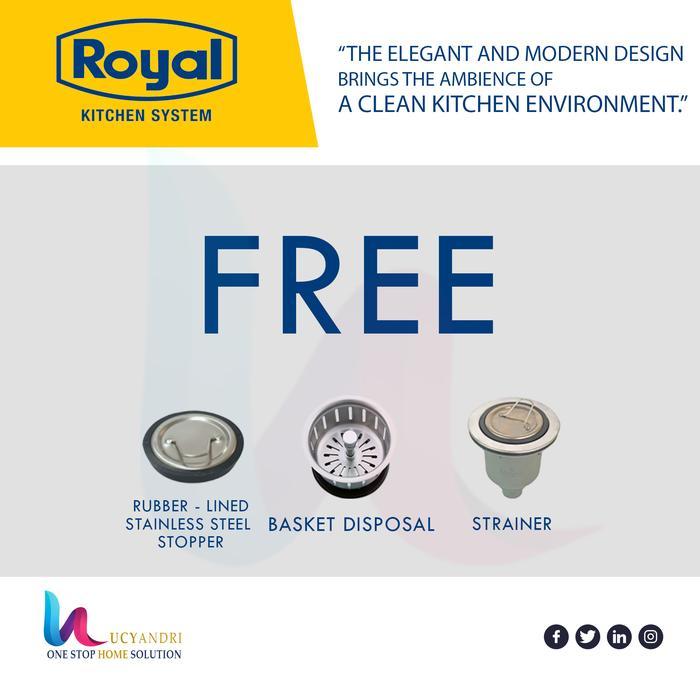 KITCHEN SINK BAK CUCI PIRING STAINLESS ROYAL ROYAL SB 22