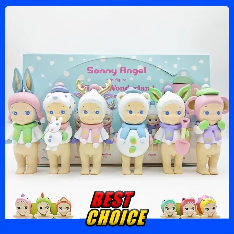 Sonny Angel Winter Wonderland Cute Anime Figure Dolls Christmas Tree Ornaments Collectible Toys For