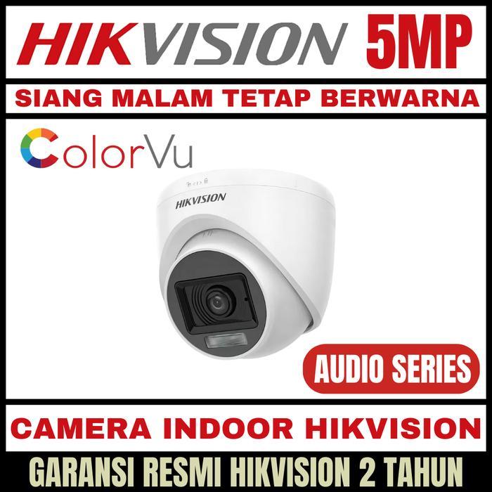 Camera Cctv Hikvision 5Mp Indoor Colorvu Kamera Colorfull Cctv