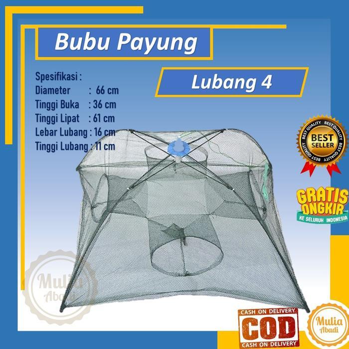SIAPKIRIM Jaring Bubu Payung Perangkap Ikan Lubang 4 MURAH BERKUALITAS READY STOCK