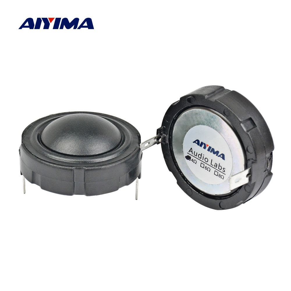 Aiyima 2Pcs 4/6/8Ohm 20W 1.5Inch 25Core Tweeter Hifi Speaker Fiber Membrane Rubidium Magnetic