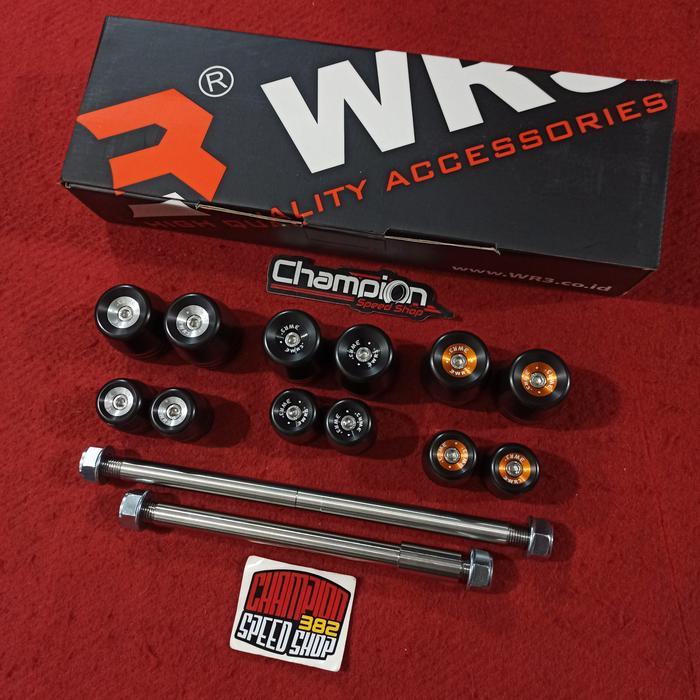 Axel Axle Slider Jalu As Roda Depan Belakang WR3 Ninja 150 RR 150RR