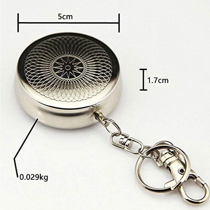 "New" ASBAK GANTUNG UNIK/ GANTUNGAN KUNCI ASBAK PORTABLE STAINLESS