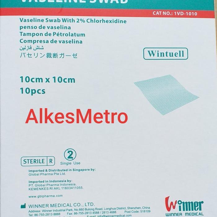VASELINE SWAB WINTUELL/PLESTER LUKA BAKAR(SAMA LOMATULE,SOFRATULE)
