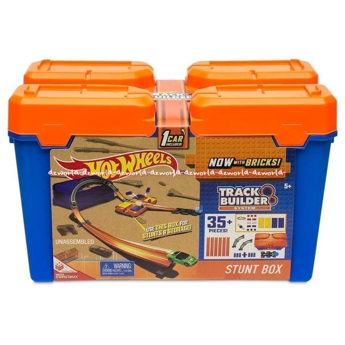 HOTWHEELS STUNT BOX MAINAN MOBIL HOTWIL HOT WHEEL TRACK BUILDER
