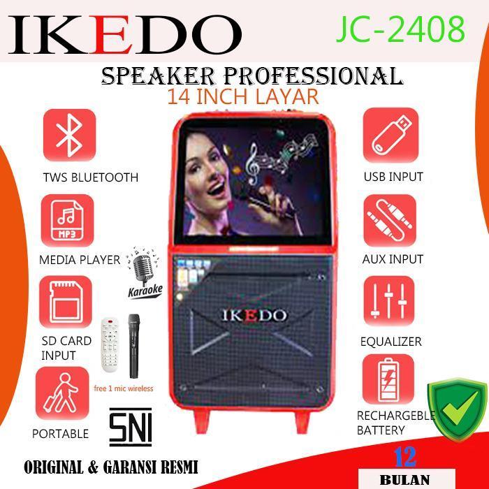 PROMO Speaker Layar Koneksi Youtube IKEDO Speaker Bass Karaoke dengan Layar Fitur Lengkap TV Digital