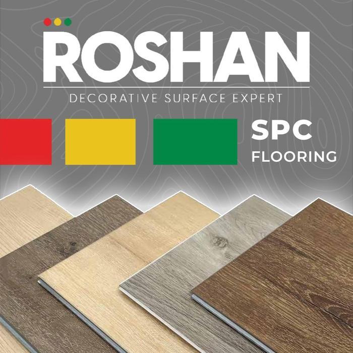Lantai SPC 5mm Premium ROSHAN SPC Flooring SPC Lantai Flooring 5 mm