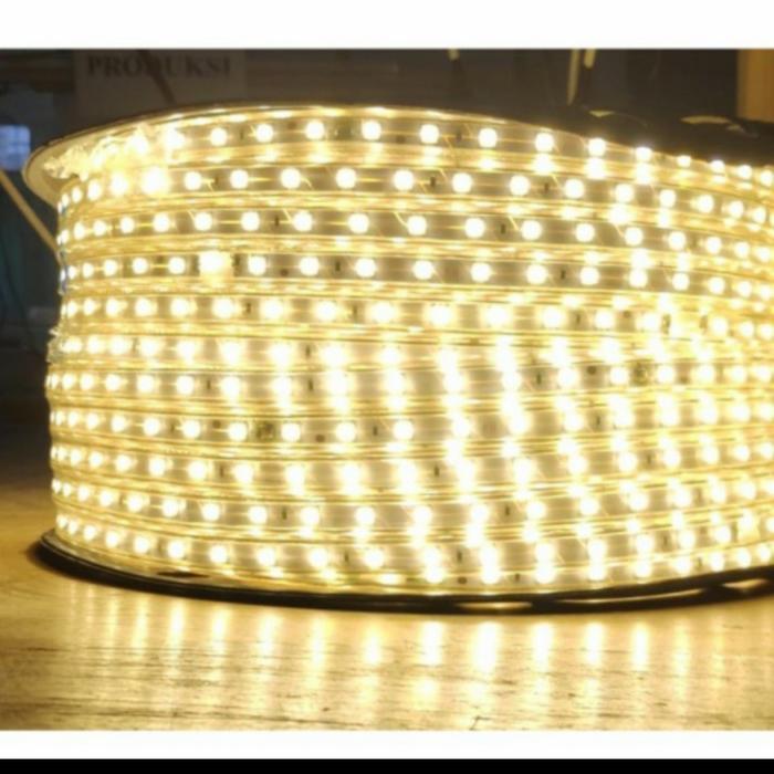 LAMPU LED STRIP SELANG SMD 5050 220V 220 VOLT OUTDOOR HARGA PER ROLL