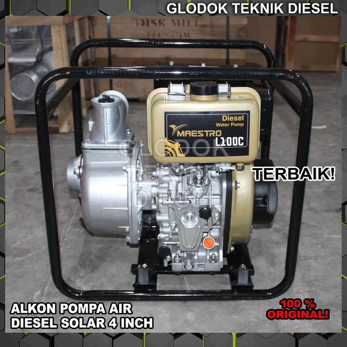MESIN POMPA AIR SAWAH ALKON 4 INCH DIESEL SOLAR TYPE 100 WATER PUMP
