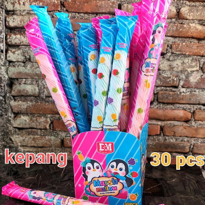 Marshmallow Panjang Kepang Isi 30 Pcs