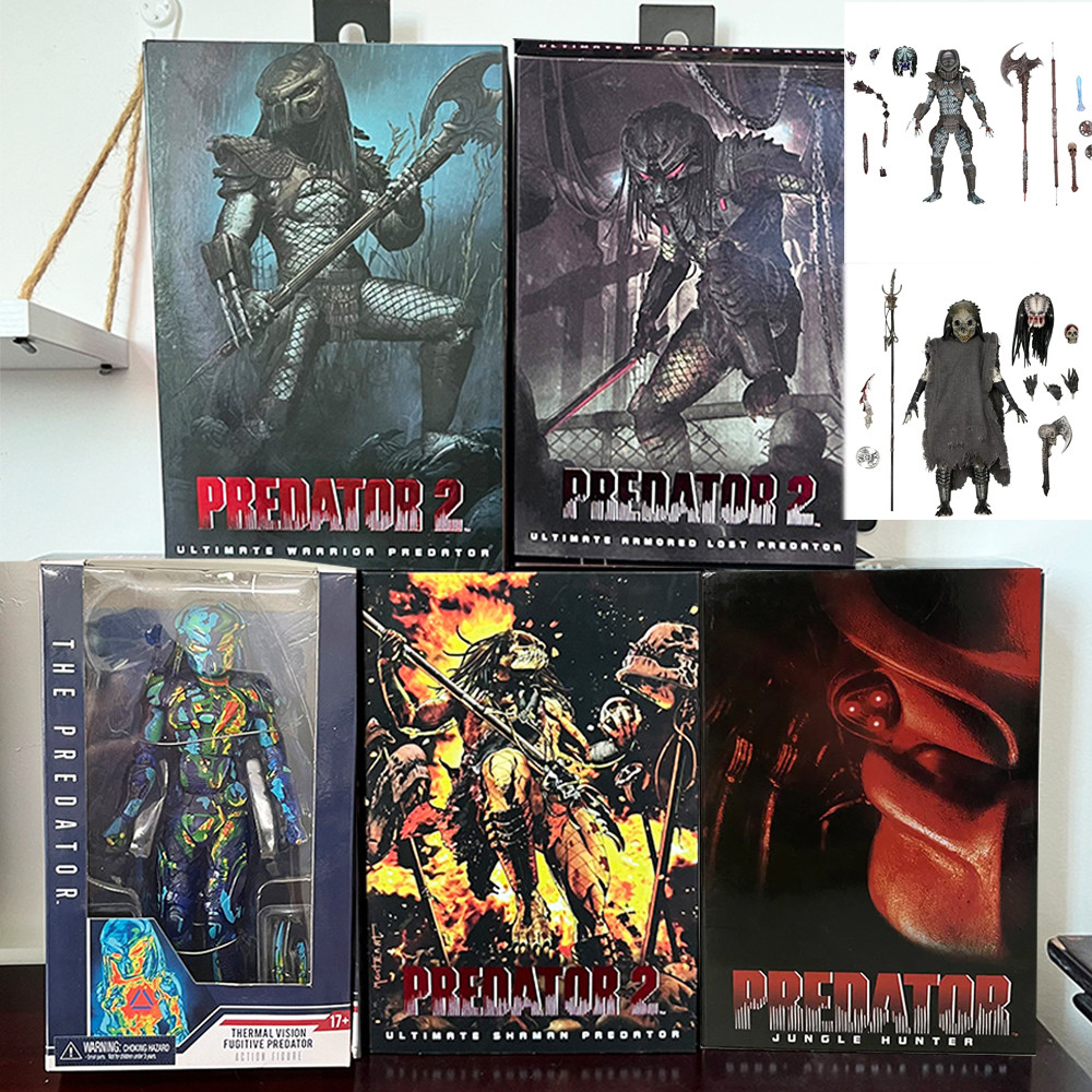 Neca Shaman Predator Ultimate Armored Lost Warrior Jungle Hunter Thermal Vision Fugit Predator El