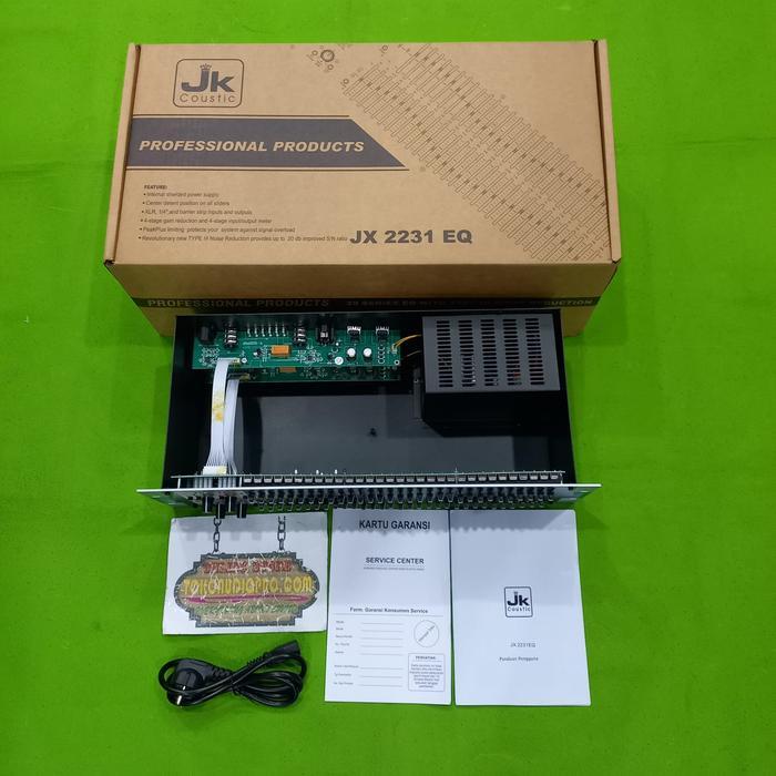 Equalizer Jk Coustic Jx-2231 Eq Dual 31 Band Stereo Graphic Equalizer Jx2231Eq Co