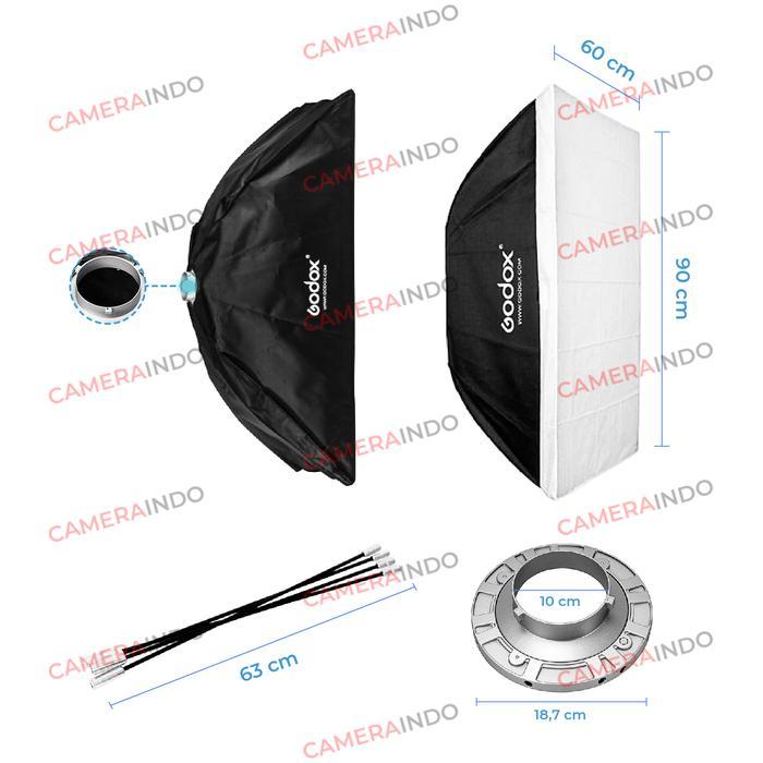 Softbox bowens godox 60x90 for lampu studio sb bw 6090