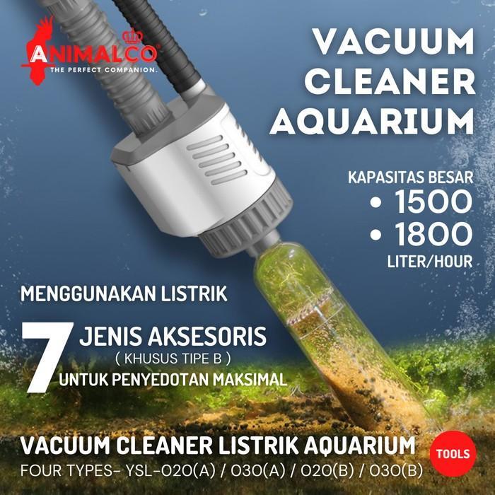 ELEKTRIK VACUUM SIPHON AQUARIUM SIFON PENYEDOT PEMBERSIH KURAS CLEANER