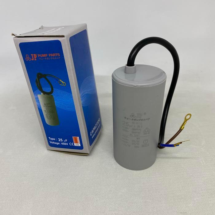 kapasitor running 25 mf uf JP 450 v bulat kabel