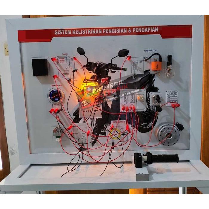 Trainer Kelistrikan Sistem Pengapian Pengisian Sepeda Motor