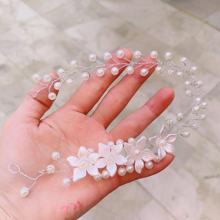 Hiasan Rambut Pesta Aksesoris Rambut Sanggul Jepit Bunga Hiasan Headpiece Pesta