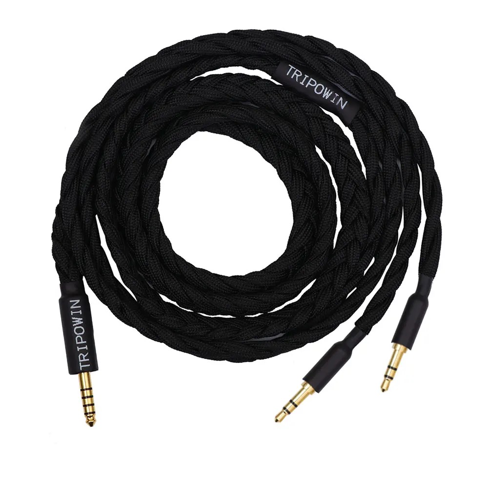 Tripowin GranVia 26AWG 36 Strands x 4 Core Handmade Headphone Replacement Cable for HD650 HD580