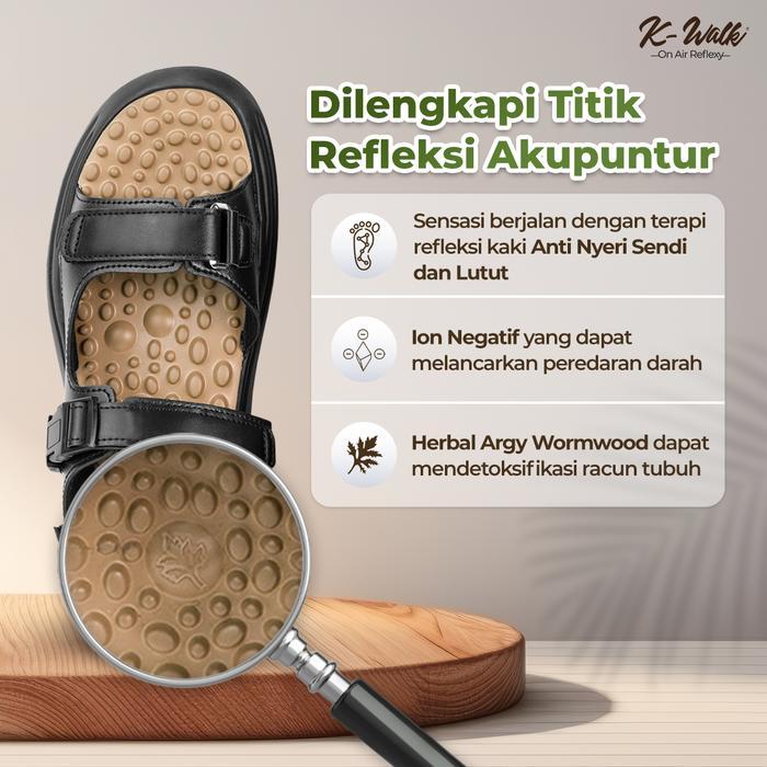 Premium Sandal Kesehatan & Refleksi Kozuii K-Walk Relaxer Sandal Kesehatan Original