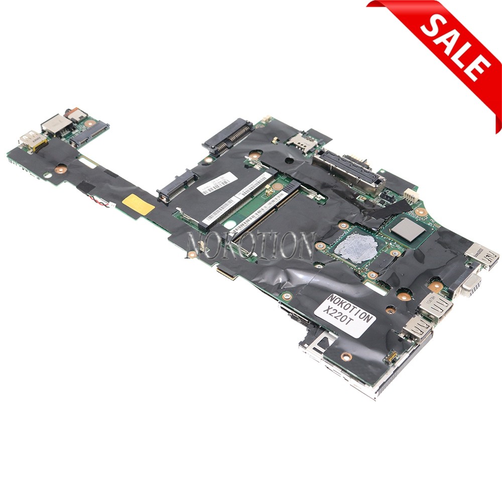NOKOTION For lenovo Thinkpad X220T X220 Tablet Main board 04Y1814 04W3380 laptop motherboard DDR3