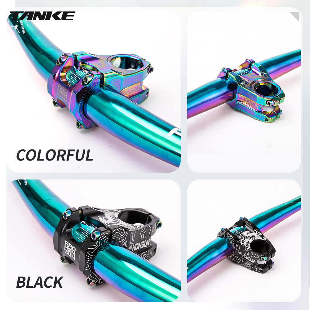 Lightweight TANKE MTB Stem HONSUN Colorful Aluminum Alloy 31.845mm Short Stem for Mountain Bicycle