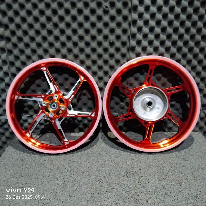 Rcb Velg Cnc Ct600 Ego Motor Mio Karbu Mio Sporty Mio J Front 160X14 Lubang 4 Belakang 185X14 Warna
