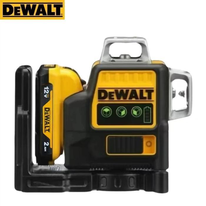 DEWALT 3 SIDES*360 DEGREE VERTICAL 12 LINES LASER LEVEL HORIZONTAL GREEN LIGHT LEVEL METER OUTDOOR