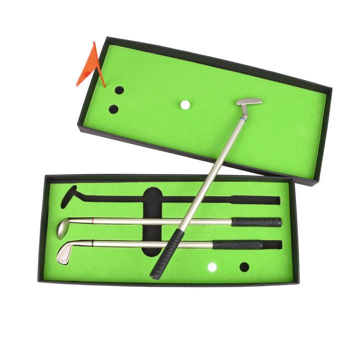 SIMULATED GOLF COURSE PREMIUM MINI GOLF PEN SET OFFICE GIFT MEN BALLPOINT GOLF SPORT BALLPOINT