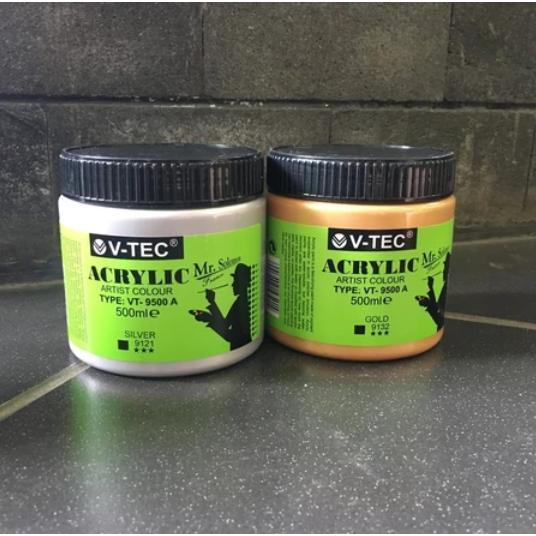 V Tec Acrylic Colour Artist Acrylic Paint 500ml / Cat Akrilik V-TEC 500 ml