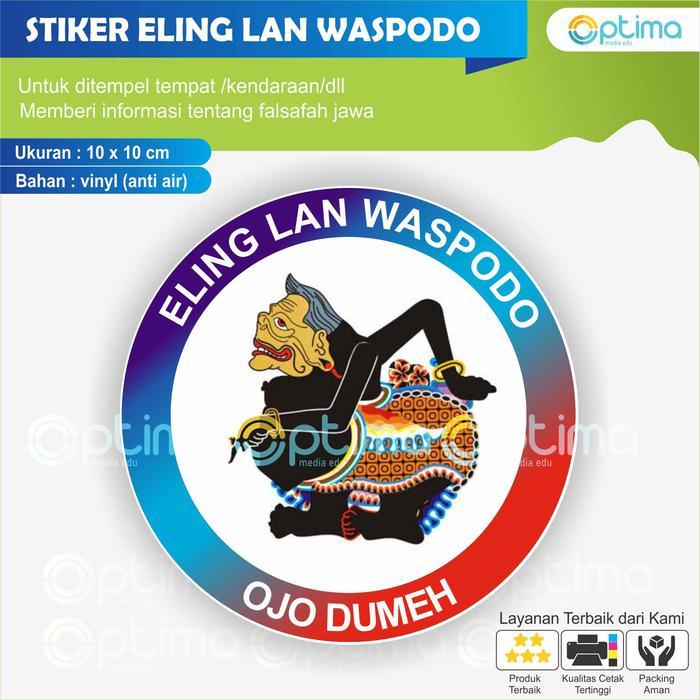 STIKER ELING LAN WASPODO OJO DUMEH GAMBAR SEMAR