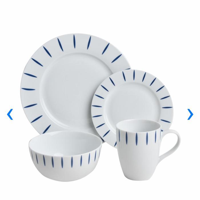 DELICIA dinner set/Set piring 16 pcs bahan porselen