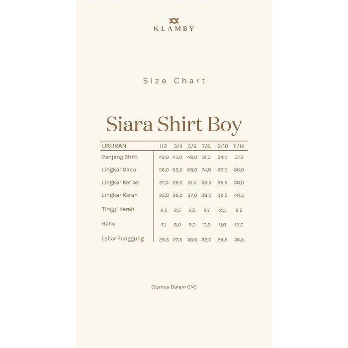 KLAMBY - SIARA SHIRT BOY SWEET IVORY