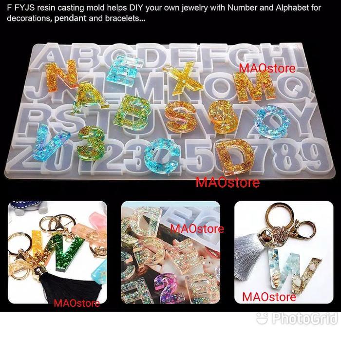 MAOSTORE CETAKAN HURUF BESAR CETAKAN RESIN CETAKAN ALPHABET
