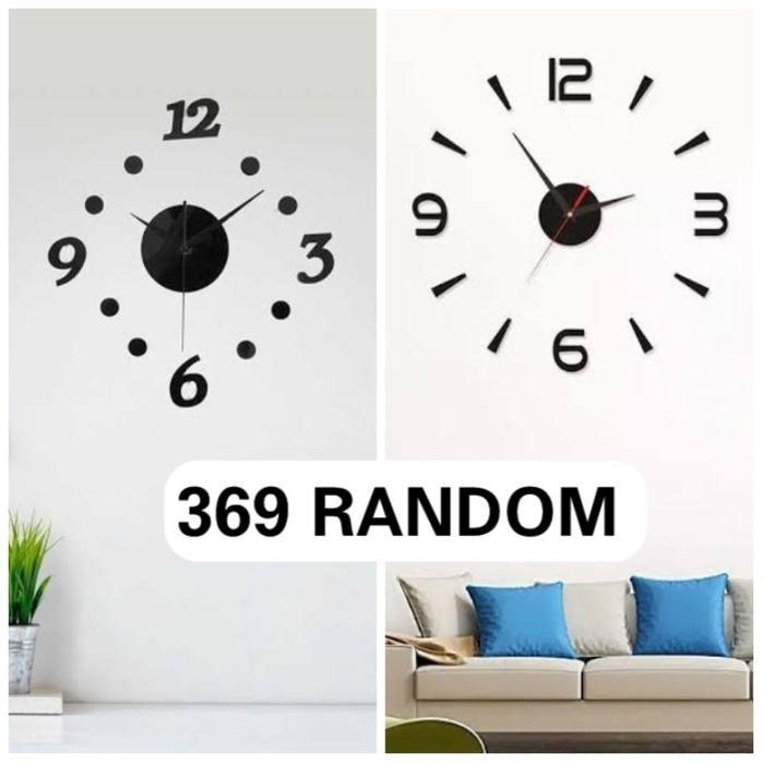 Jam Dinding Hias Aesthetic / Jam Dinding DIY Hiasan Ruangan / Jam Dinding Tempel DIY / JDD DIY