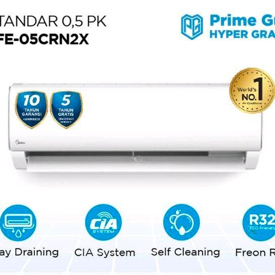 INDOOR AC MIDEA 1/2PK INDOOR ONLY PENGGANTI AC YANG RUSAK