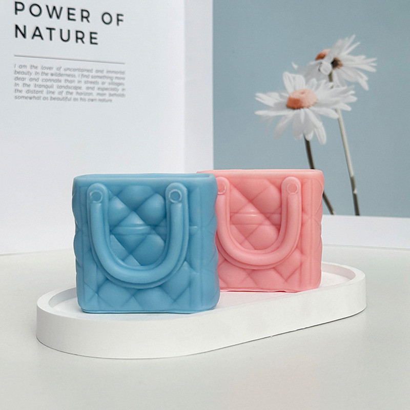3D Simulation Bag Silicone Mold Making Aromatherapy Candle DIY Silicone Resin Ceramic Clay Mould