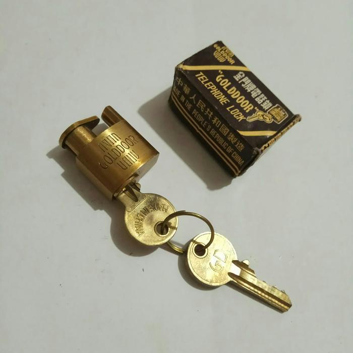 TERLARIS Golddoor Gembok Telepon Telephone Lock 20mm READY STOCK