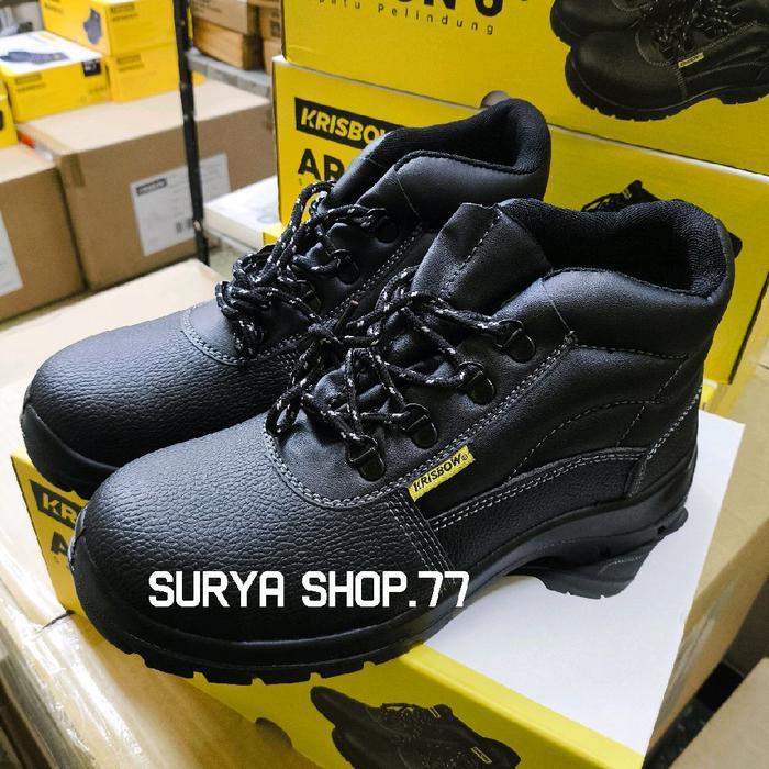 "New" Krisbow Sepatu Safety ARGON 6" Original Anti Slip Oil Resistant Bahan Sol PU Pelindung Kaki