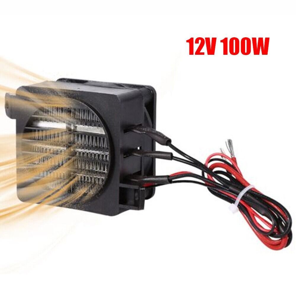Pemanas Ruangan Suhu Konstan Rumah Universal Pemanas Udara Mobil 12V 100W PTC Keramik Elemen Pemanas