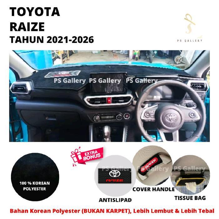 Alas Dasbor Mobil Toyota Raize Tahun 2021-2026 Aksesoris Cover Dashboard Premium