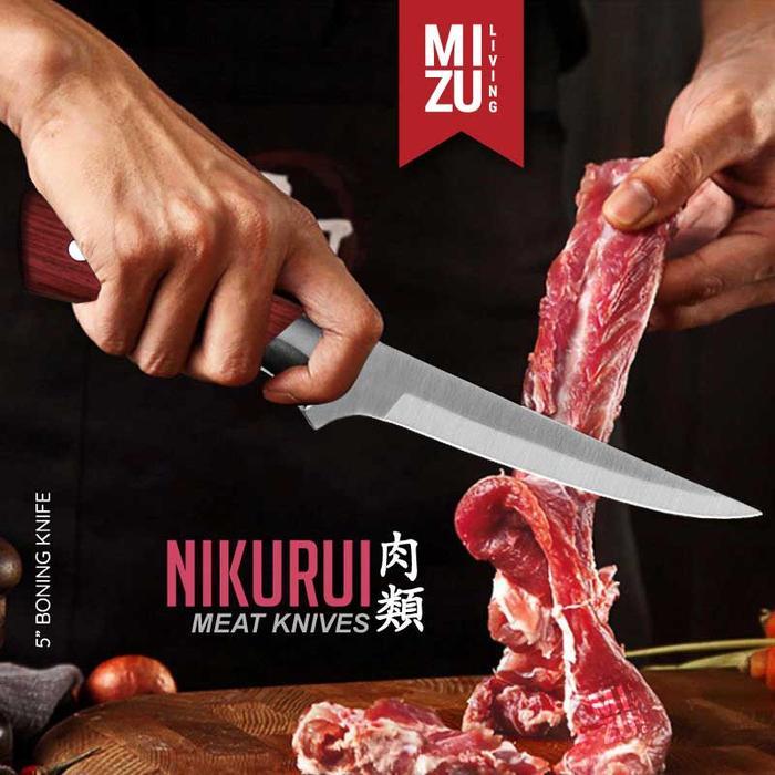 Mizu Nikurui Meat Knife Stainless Kitchen Knife Boning Knife Carving Knife Butcher Knife Pisau