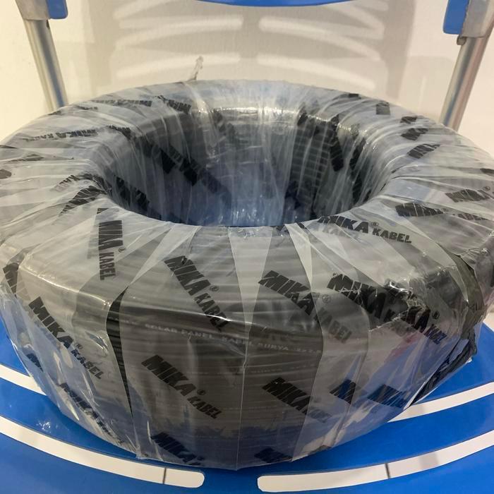 Kabel solar panel 2x6mm Hitam per meter